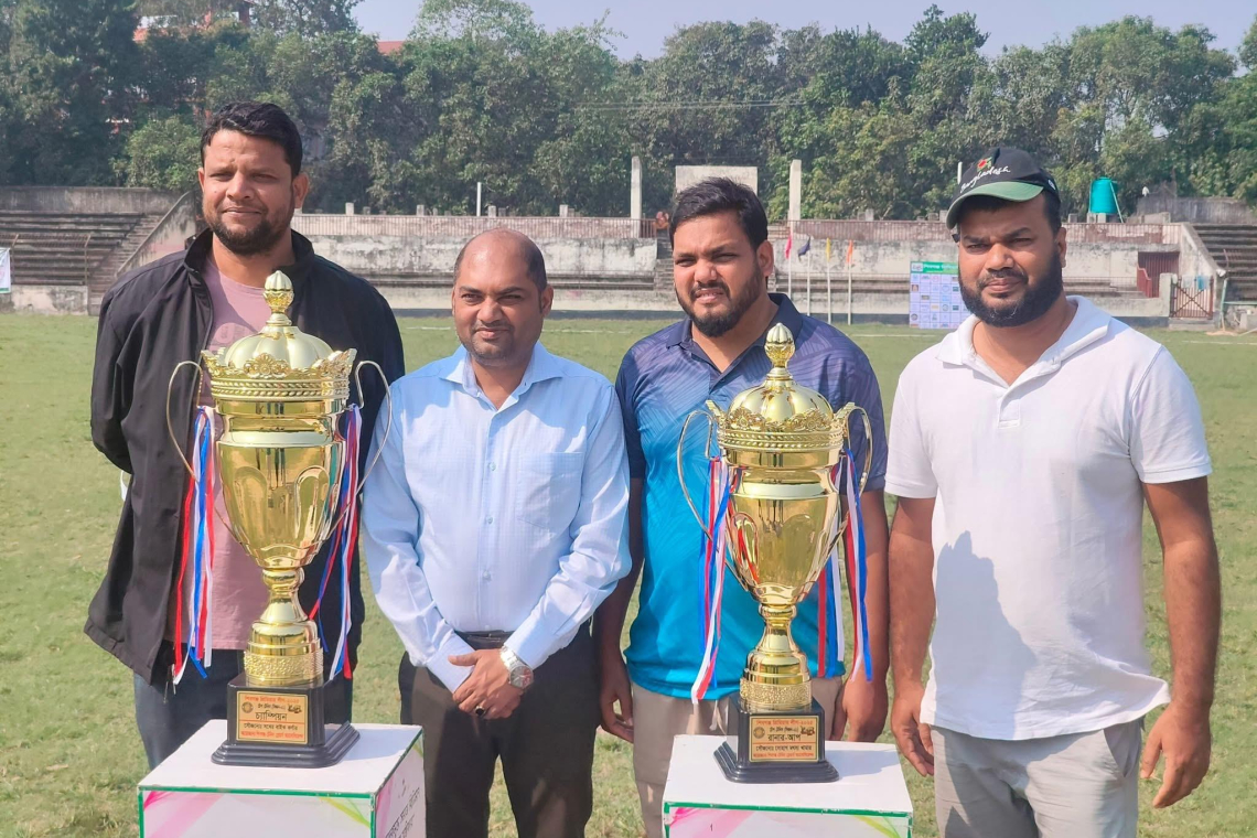 নাহিদুজ্জামান সুমনের পৃষ্ঠপোষকতায় শিবগঞ্জে টেনিস লিগের শুভ উদ্বোধন