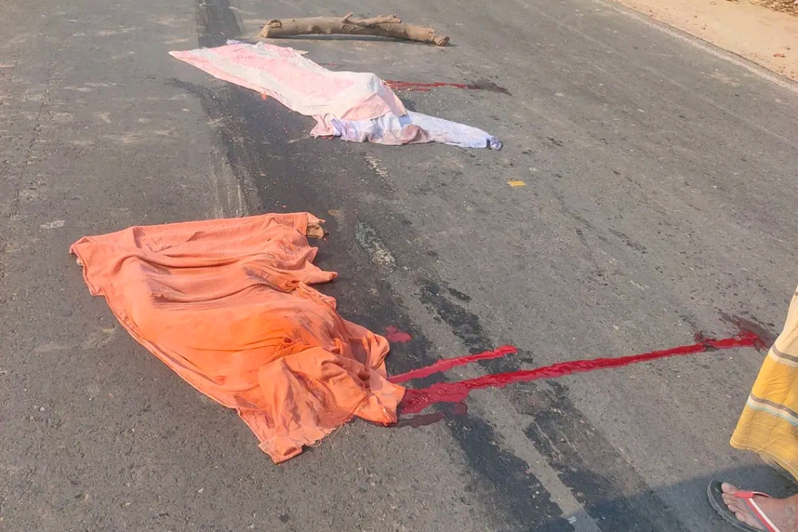 চাঁপাইনবাবগঞ্জে ট্রাকের চাকায় পিষ্ট হয়ে বৃদ্ধার মৃত্যু 