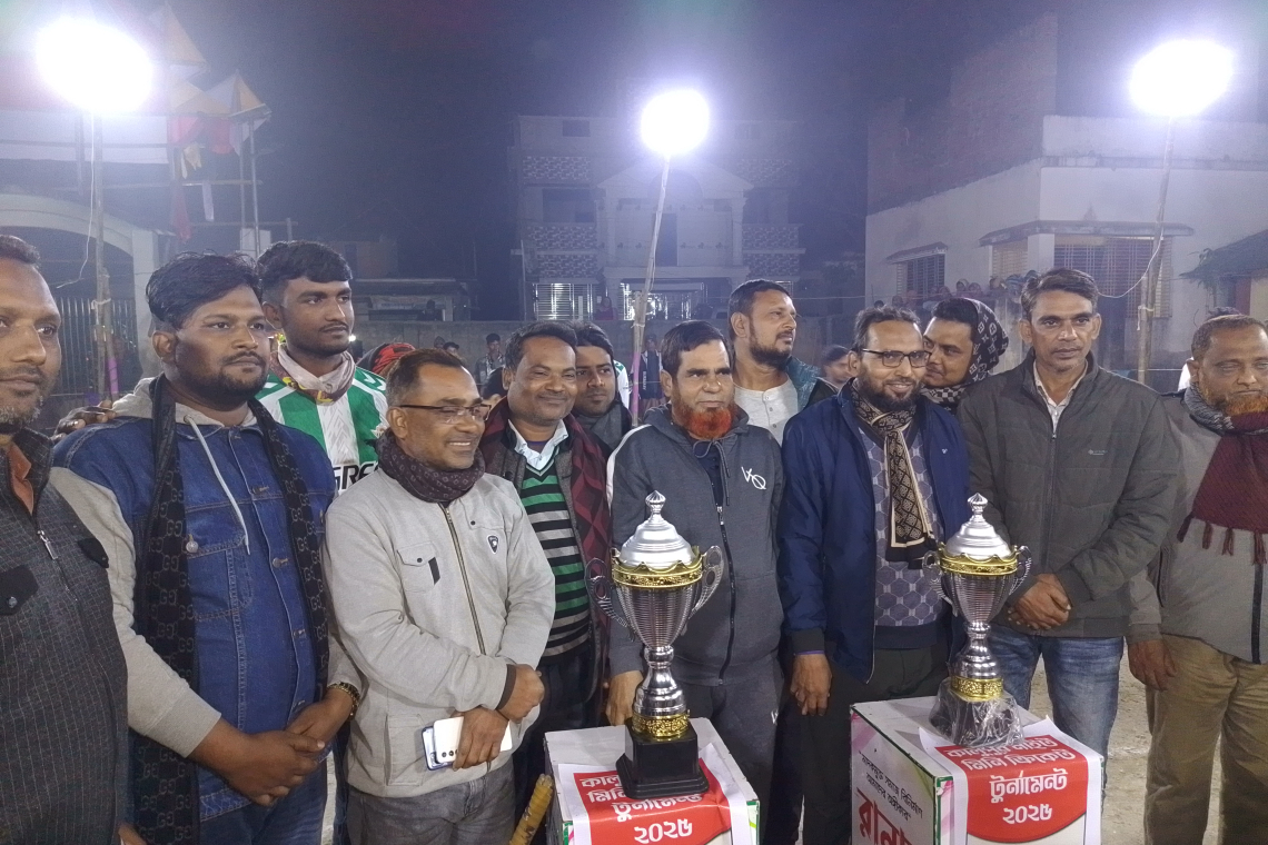 কালুপুর নাইট মিনি ক্রিকেট টুর্নামেন্ট ২০২৬ এর উদ্বোধন 
