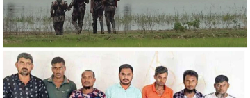 চাঁপাইনবাবগঞ্জে বিএসএফের কথিত পুশ-ইনে সহায়তার অভিযোগে ৭ বাংলাদেশি আটক