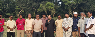 শিবগঞ্জে শহীদ জিয়া মিনি ফুটবল টুর্নামেন্টের জমজমাট আসর